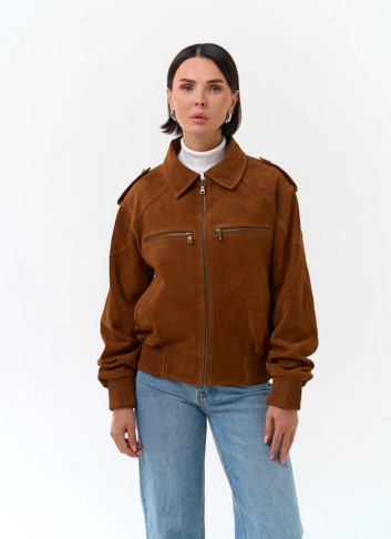 Женская куртка из замши