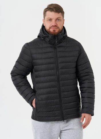 Стеганая куртка с капюшоном