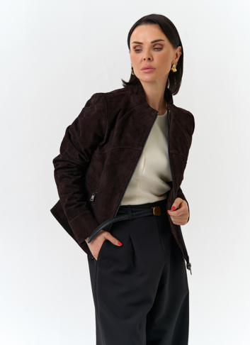 Женская куртка из натуральной замши