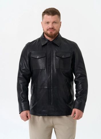 Мужская куртка из натуральной кожи фото