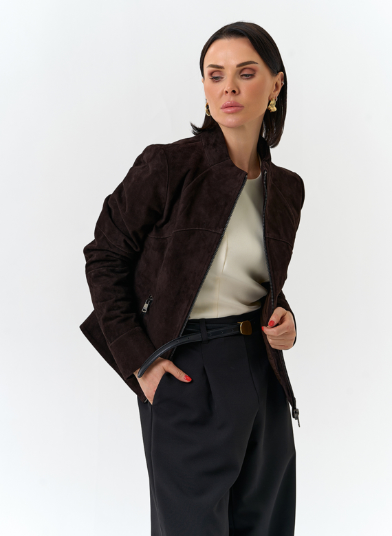 Женская куртка из натуральной замши