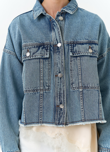 Женская джинсовая куртка