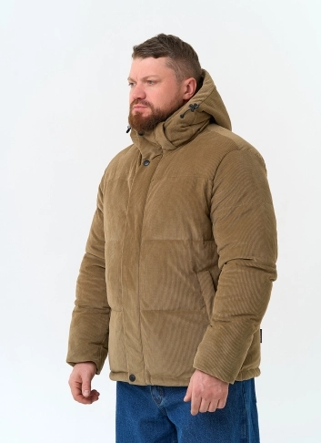 Мужской пуховик с капюшоном фото