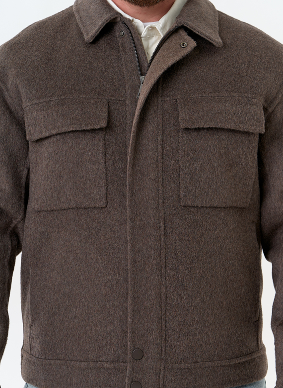 Мужское укороченное пальто