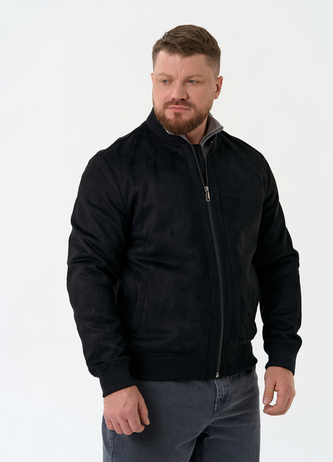 Мужская куртка бомбер из эко замши модель № 30293 в кредит
