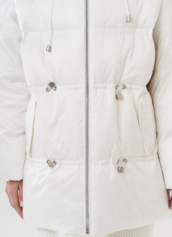 Пуховик женский с капюшоном 