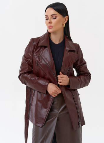 Куртка женская бордового цвета