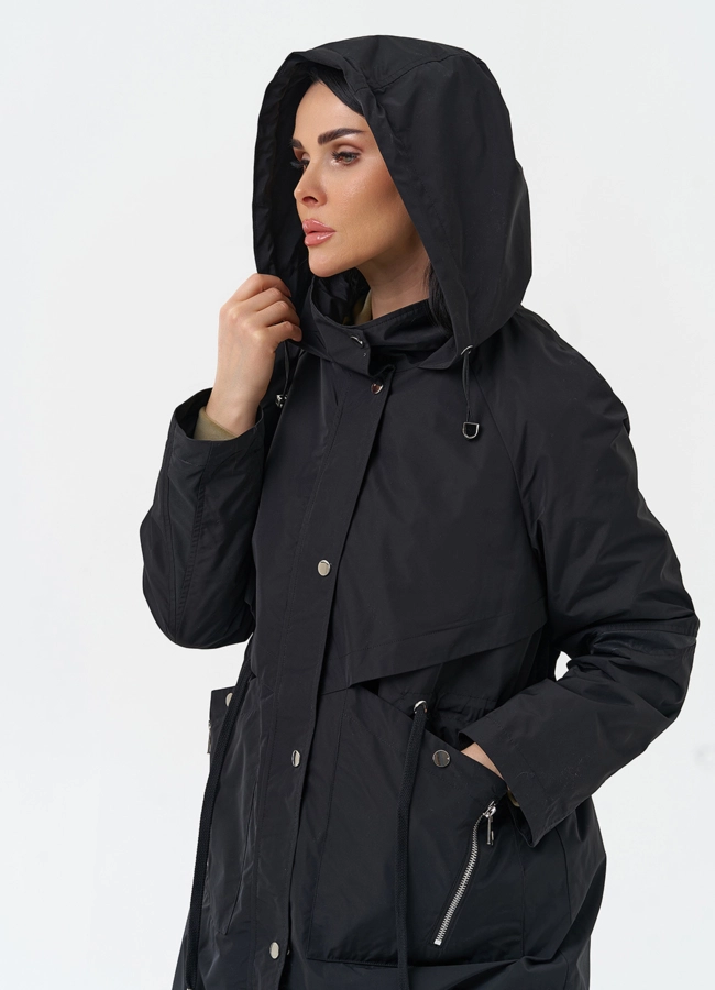 Плащ женский с капюшоном модель № 30040 универмаг малина