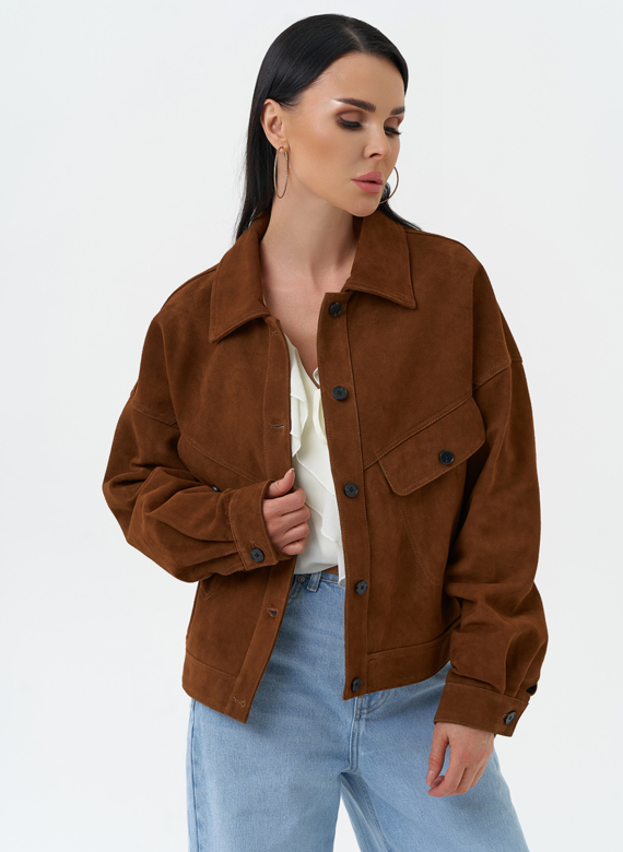 Женская куртка из натуральной замши