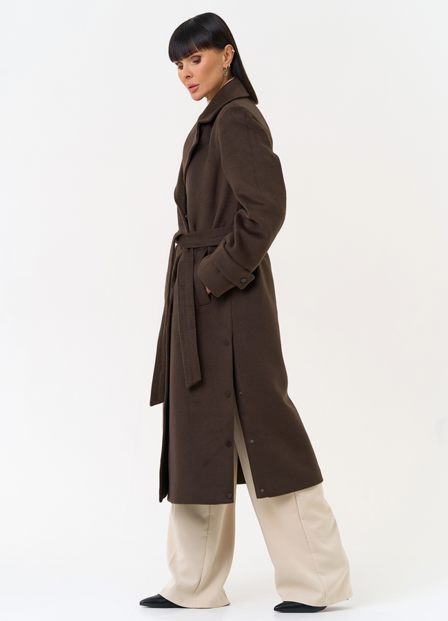 Женское пальто с английским воротником модель № 31559 в рассрочку
