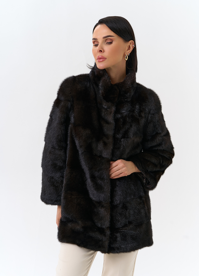 Шуба из меха норки модель № 25893 универмаг малина