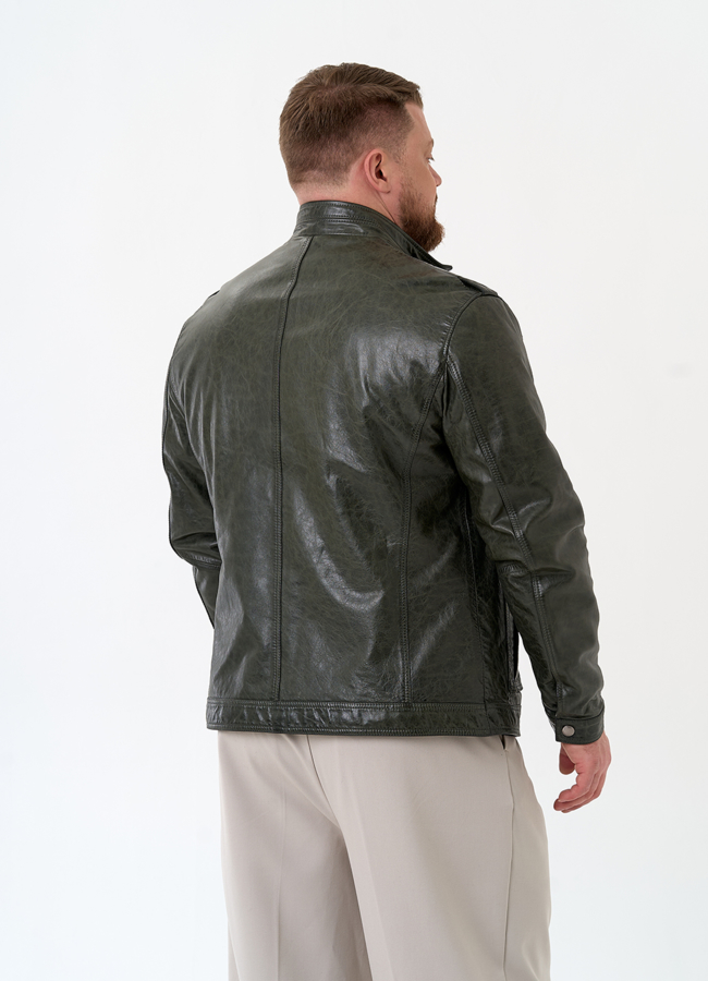 фото Мужская куртка из натуральной кожи модель № 32547