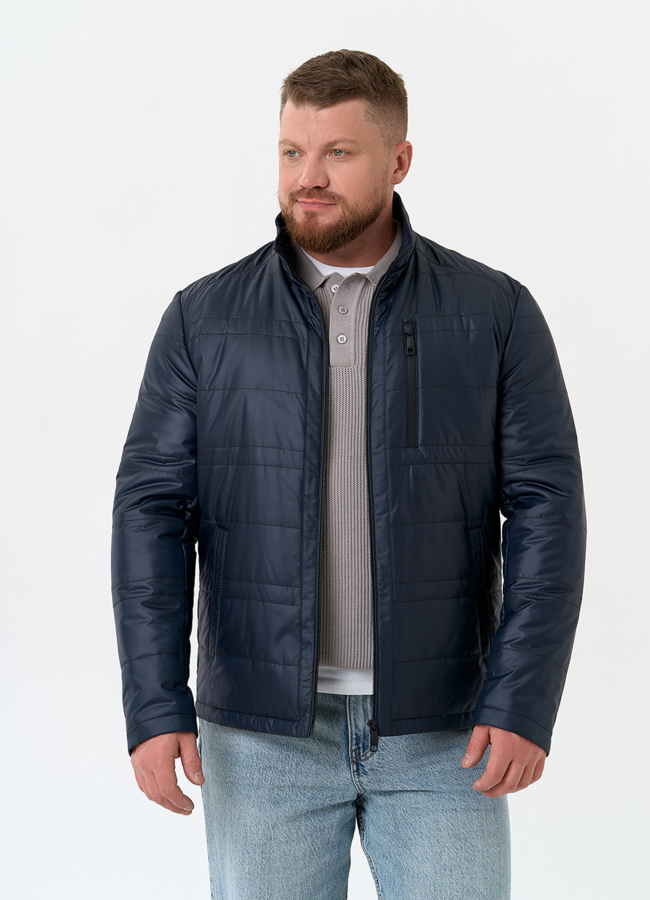 Мужская куртка с воротником стойкой модель № 32543 универмаг малина