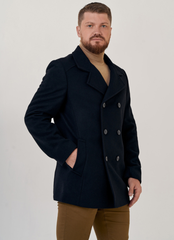 Мужское двубортное пальто 