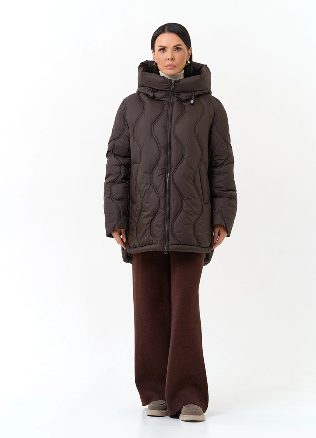 Женская куртка с капюшоном модель № 33835 универмаг малина фото