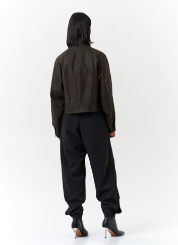 Женская двухсторонняя куртка из натуральной кожи